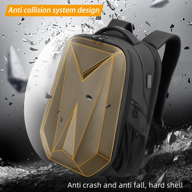 FENRUIEN Hardshell Backpacks Private Label Expandable Notebook Bag Business Travel Laptop Backpacks with Usb Connector