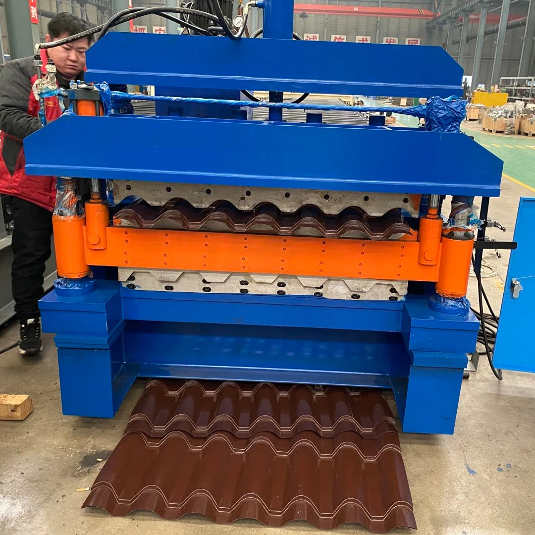 High Quality Glazed Tile Roofing Former Machine Metal Siding Corrugated Sheet Roof Roll Forming Machine