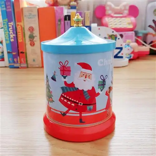 tin box popular gift melody  laser engraved  crank  music tin boxes