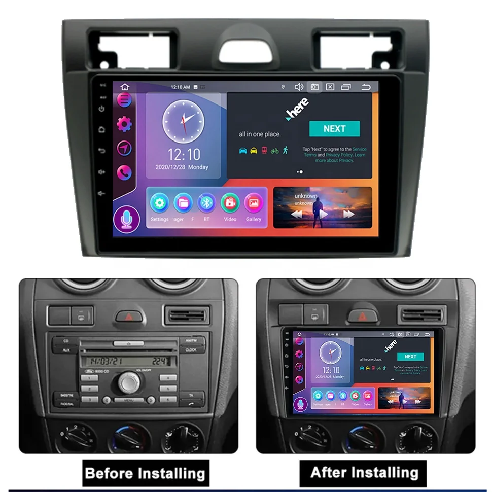 Автомобильный DVD-плеер для Ford Fiesta Mk VI 5 Mk5 2002 - 2008 Автоэлектроника GPS FM 4G Carplay автомобильное радио стерео плеер