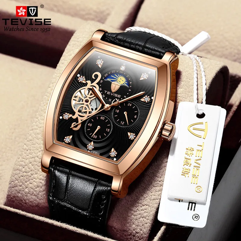 5A Tevise watches women wrist luxury diamond watches men luxury watch box relojes ro Christmas gifts