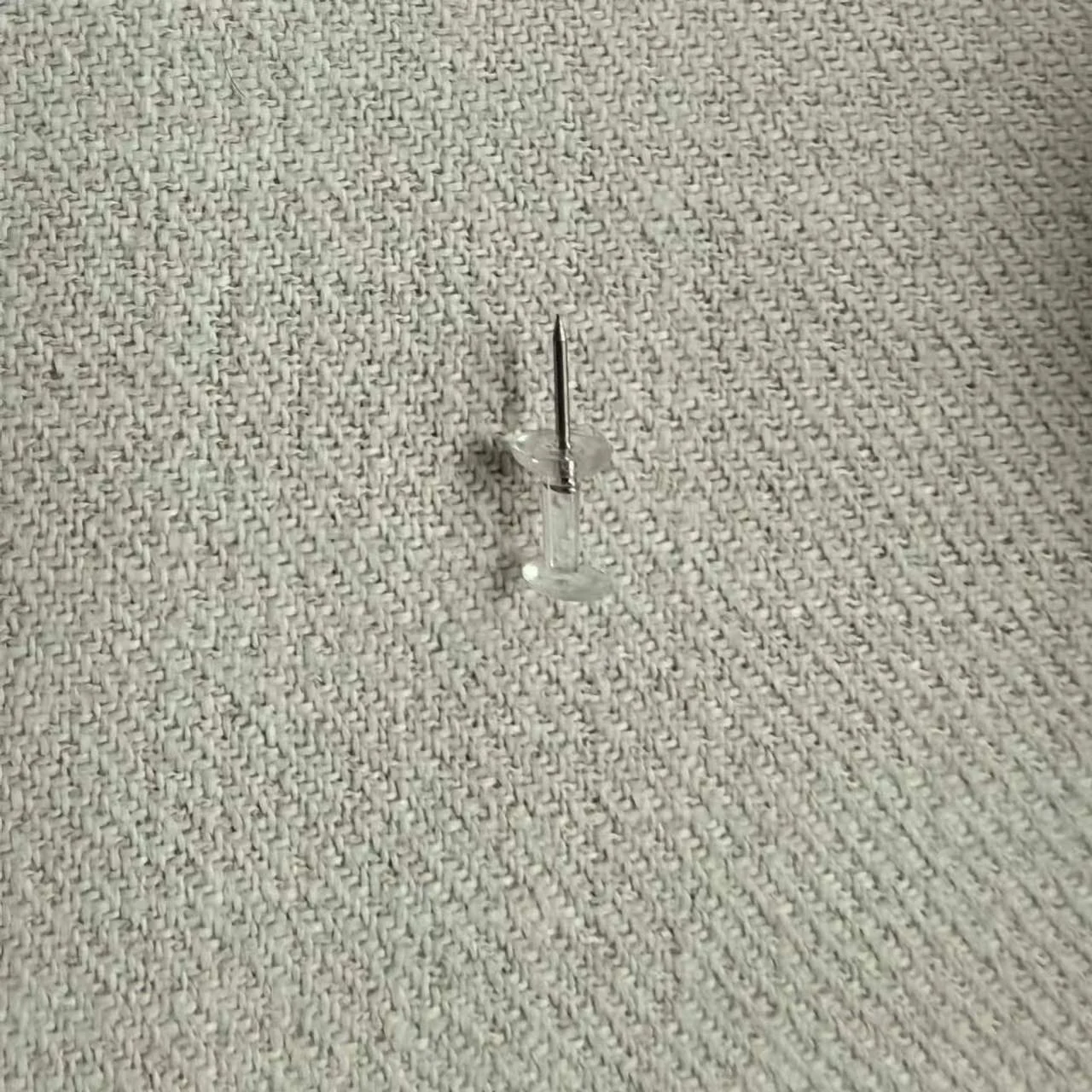 Push Pins Tacks, Clear Plastic Head, Steel Point, 200pcs/box