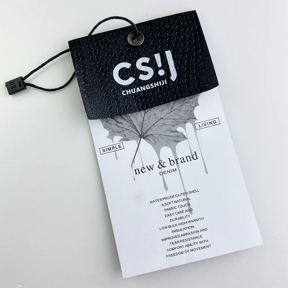 Логотип на заказ, Экологичная толстовка, одежда, этикетка, бумага, джинсы, подвесная бирка