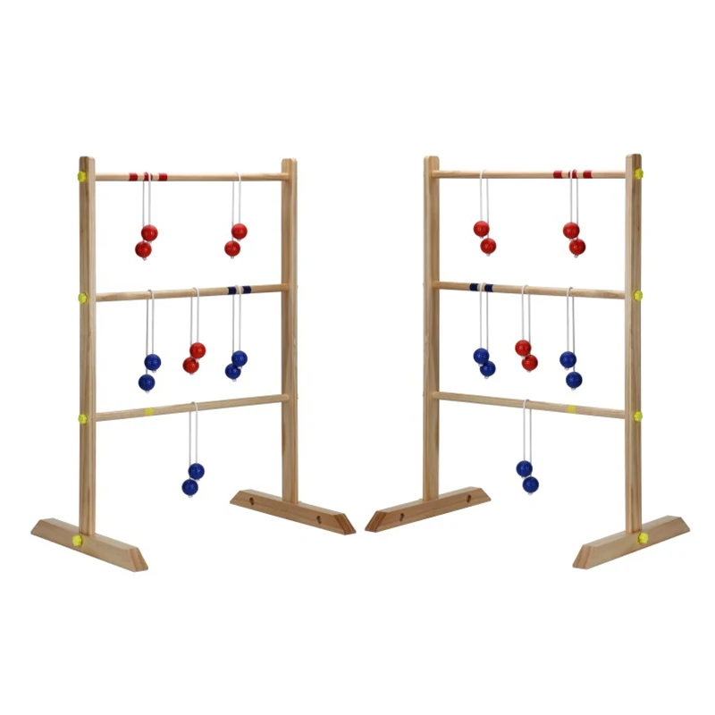 Outdoor  wholesale wooden  Ladder Golf Ball Toss Game  Family Backyard yard lawn Games for Teens Adults