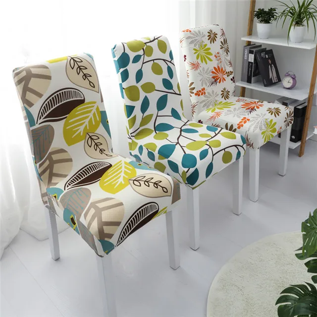 
Wholesale Cheap China Stretch Printing Spandex Half Back Chair Cover For Home And Hotel 