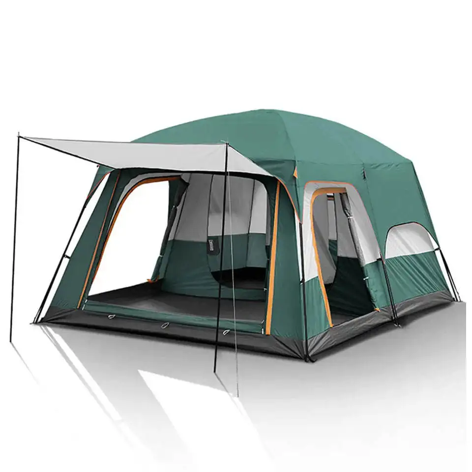 Large Tent 4~6 Person Family Cabin Tents 2 Rooms Waterproof Double Layer Big Camping Tent Outdoor 2 Rooms 2023 For Events