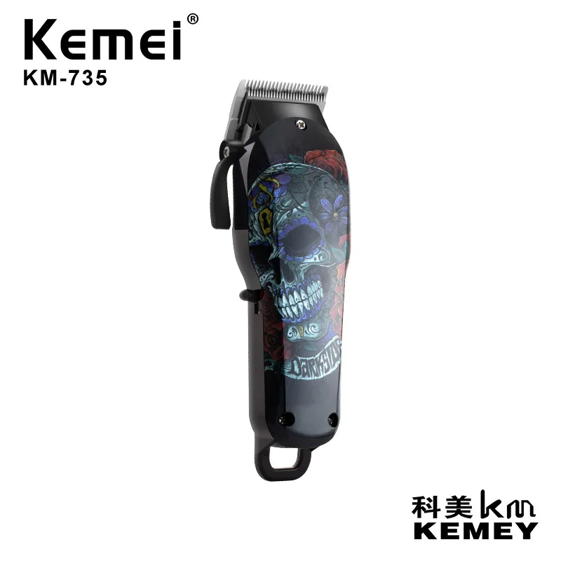 
Kemei KEMEI Electric Clipper KM-735 Water Transfer Body USB Charging General Professional Hair Clipper 