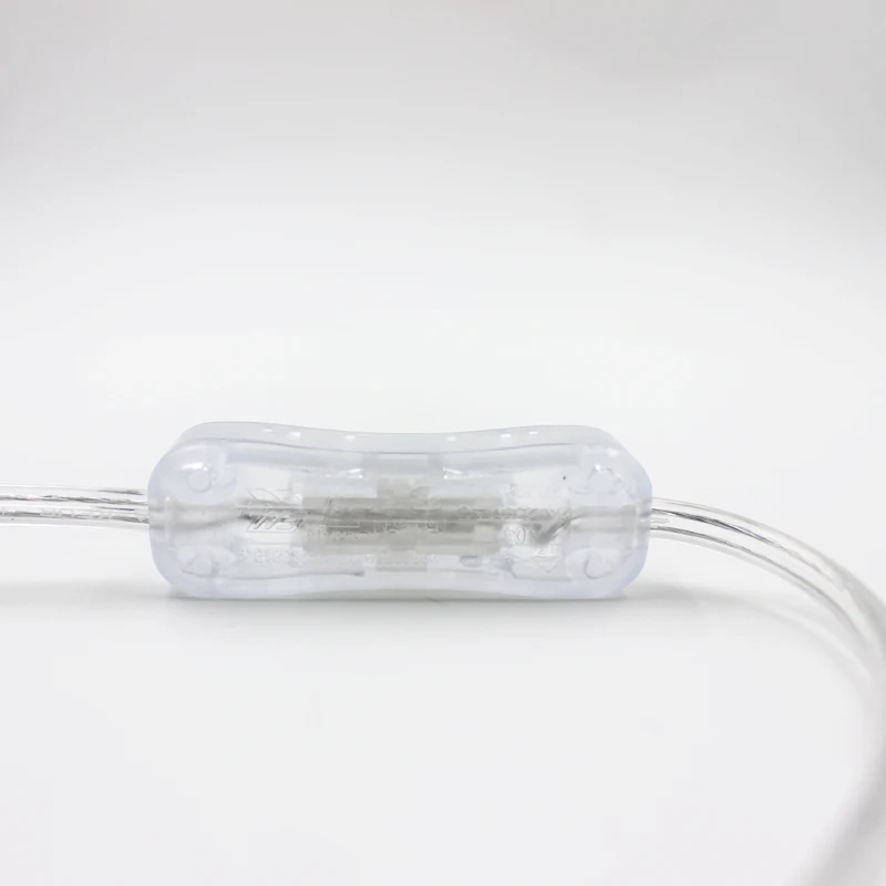 Hagood 2 line Cable 1.8m On Off Power Cord For LED Lamp with Button switch EU/US Plug Light Switching Transparent Wire Extension