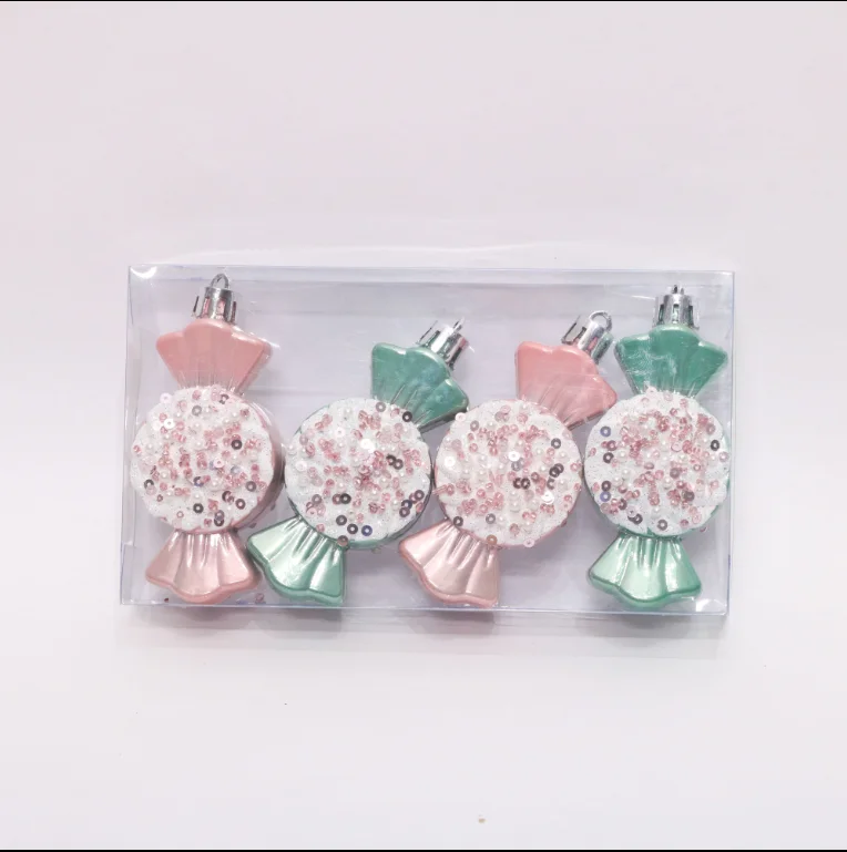 Christmas Balls For Xmas Tree Decoration Series Candy Shape Christmas Ball Ornaments