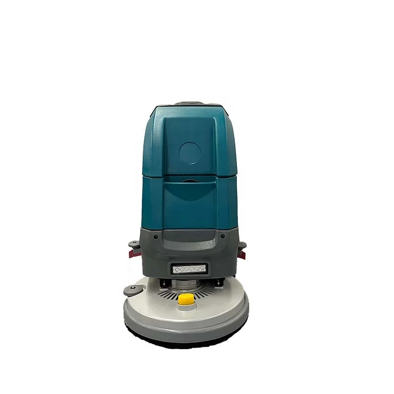 JB60 Spin scrubber brush automatic cleaning scrubbing machine walk behind battery powered floor scrubber dryer