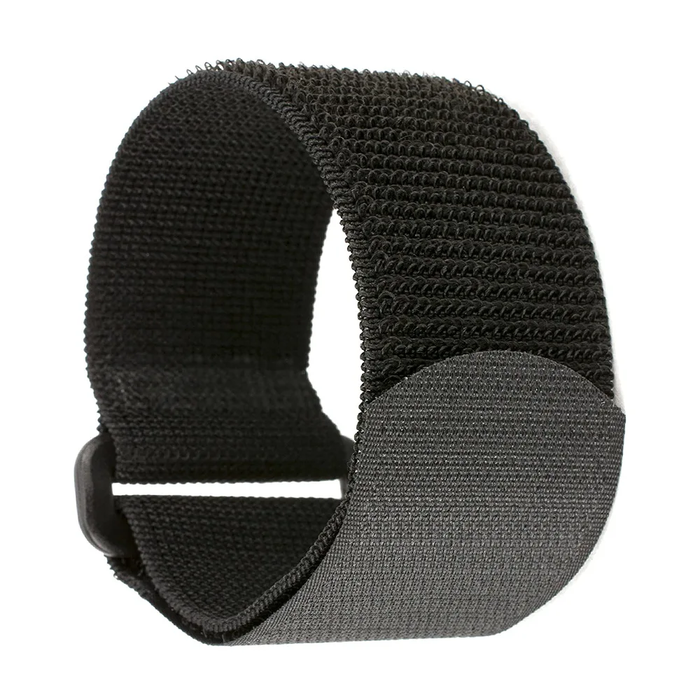 Nylon elastic un-napped loop band stretch hook and loop tie strap