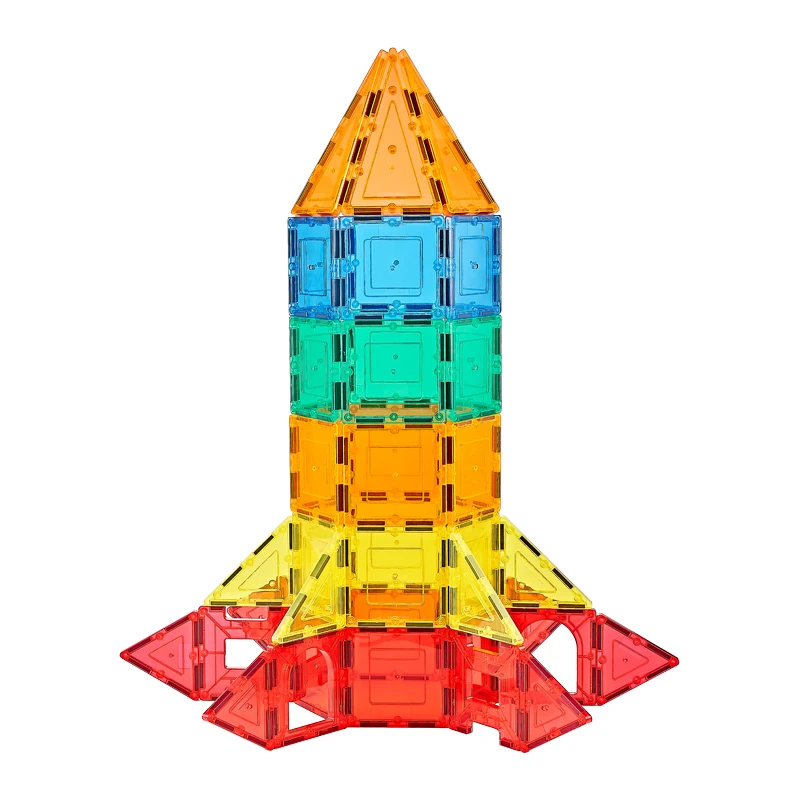 120 pieces of magnetic ceramic tile building block toy school pupils puzzle magnetic toy set