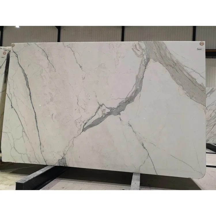 Marble for House Floor, White Calacatta Italian Marble Slab , Marble