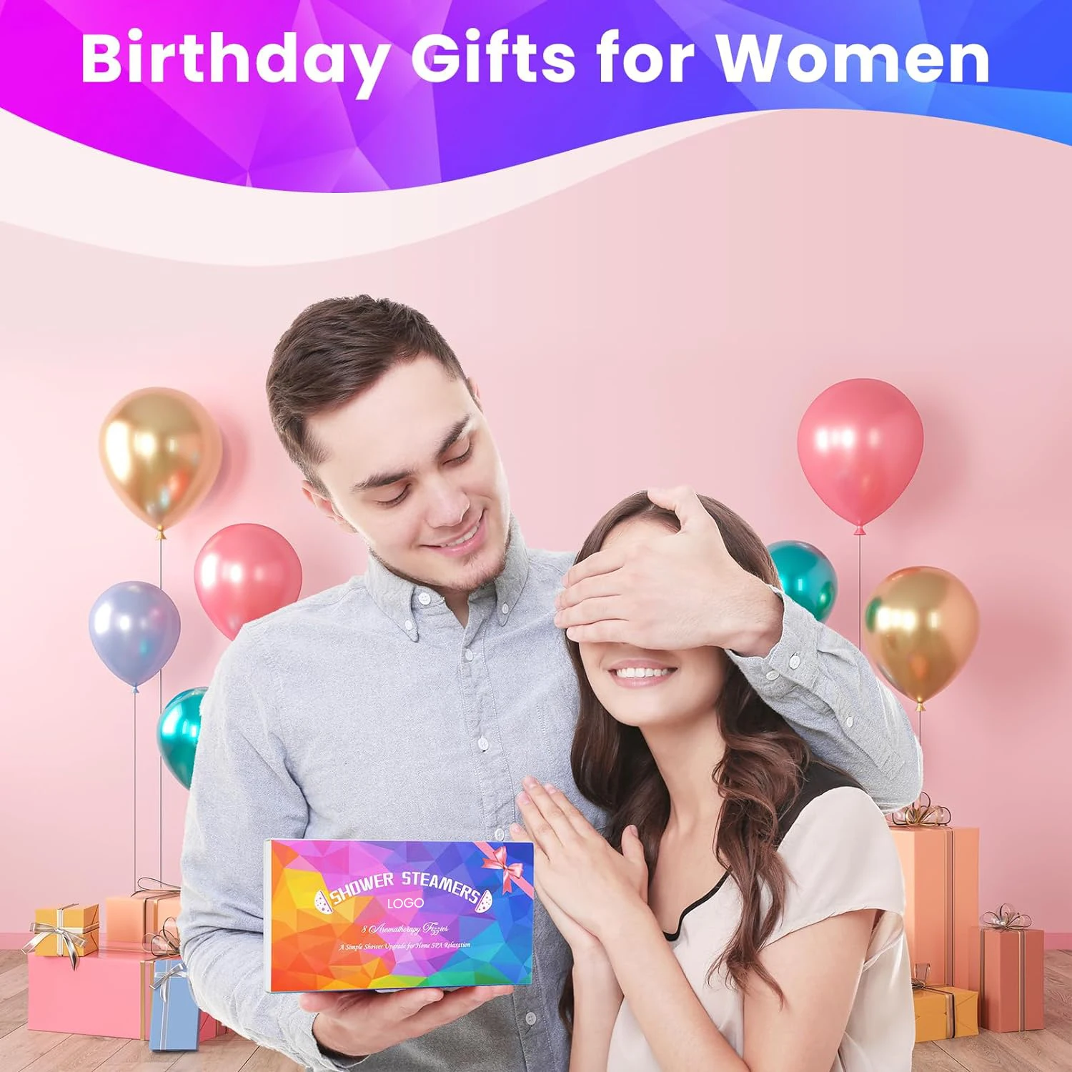 Custom SPA Self Care Relaxation Stress Relief Shower Fizzies Aromatherapy Shower Steamers Gift for Girls