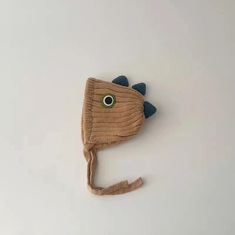 Winter Baby Warm Hat Cute Cartoon Dinosaur Dog Crochet Hat Kids Hat Can Add Logo