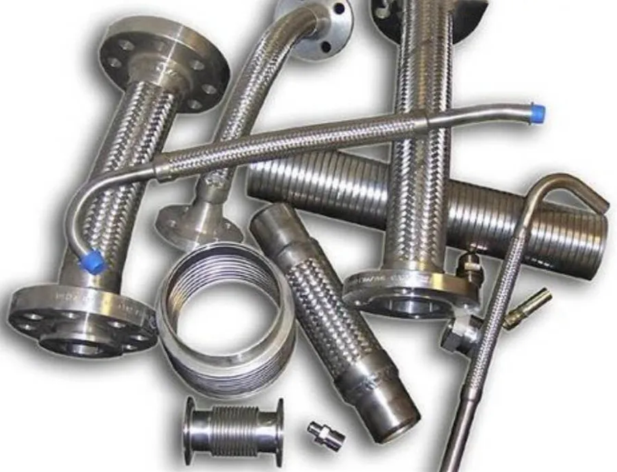 factory price tri clamp ferrule fitting flexible pipe  SS304 hydraulic flexible metal hose pipe