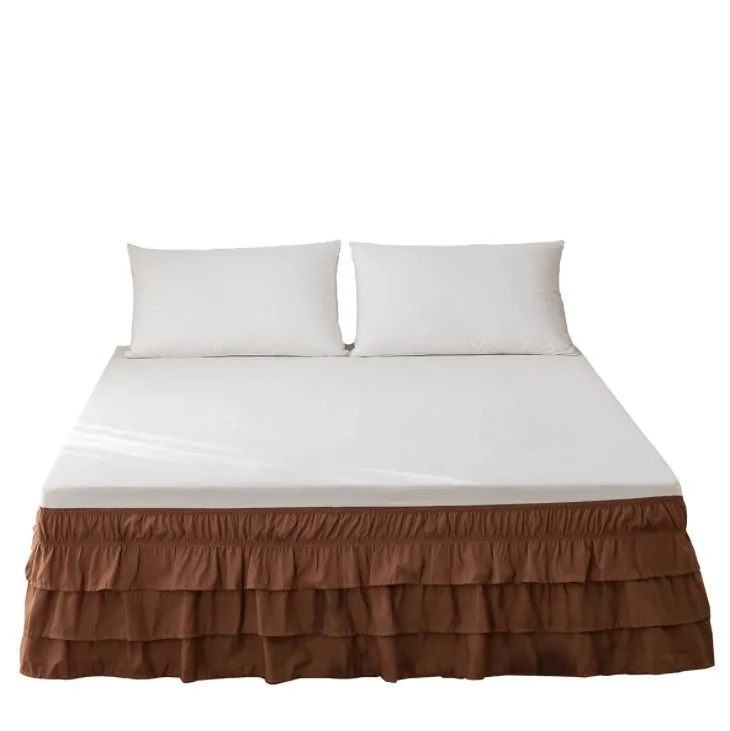 Роскошная немнущаяся и выцветающая юбка из микрофибры высшего качества с несколькими оборками