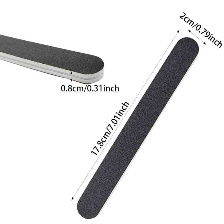 Wholesale adult puffers black 100/180 buffer block nail tool manicue thick filesponge nail file  for nails