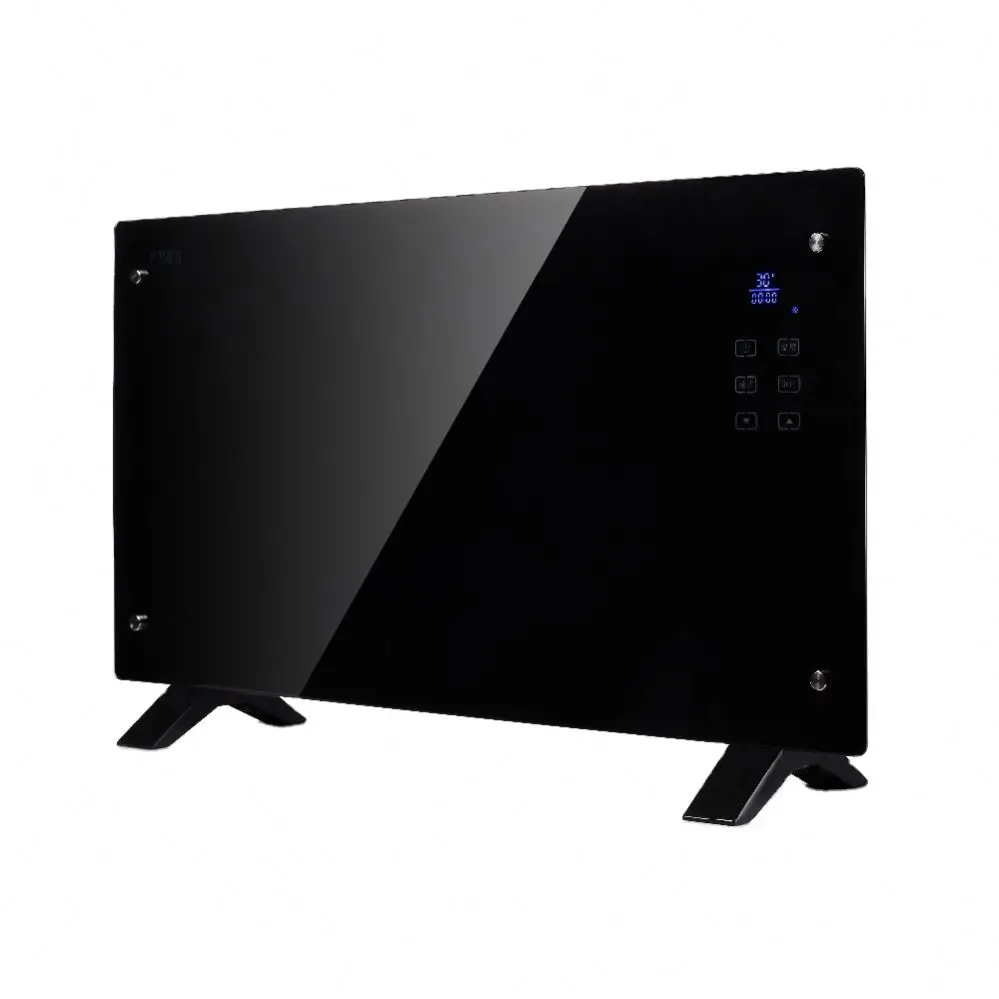 2000W electric home space stand panel convector glass heater with  long lifespan