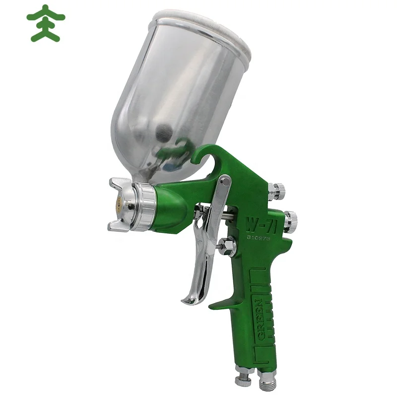 W71 1.0mm pneumatic spray gun 13-hole high atomization spray cap 400ml gravity tank capacity furniture air spray gun