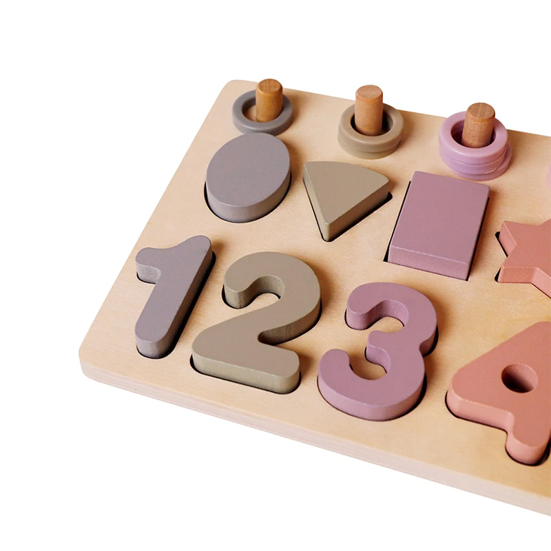 
Wooden Kids Color Pegboard Cognition Toy 