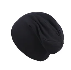 Унисекс с длинными рукавами для маленьких мальчиков и девочек, для малышей Зима-осень, однотонные Шапки для малышей хлопковые Beanie шапки