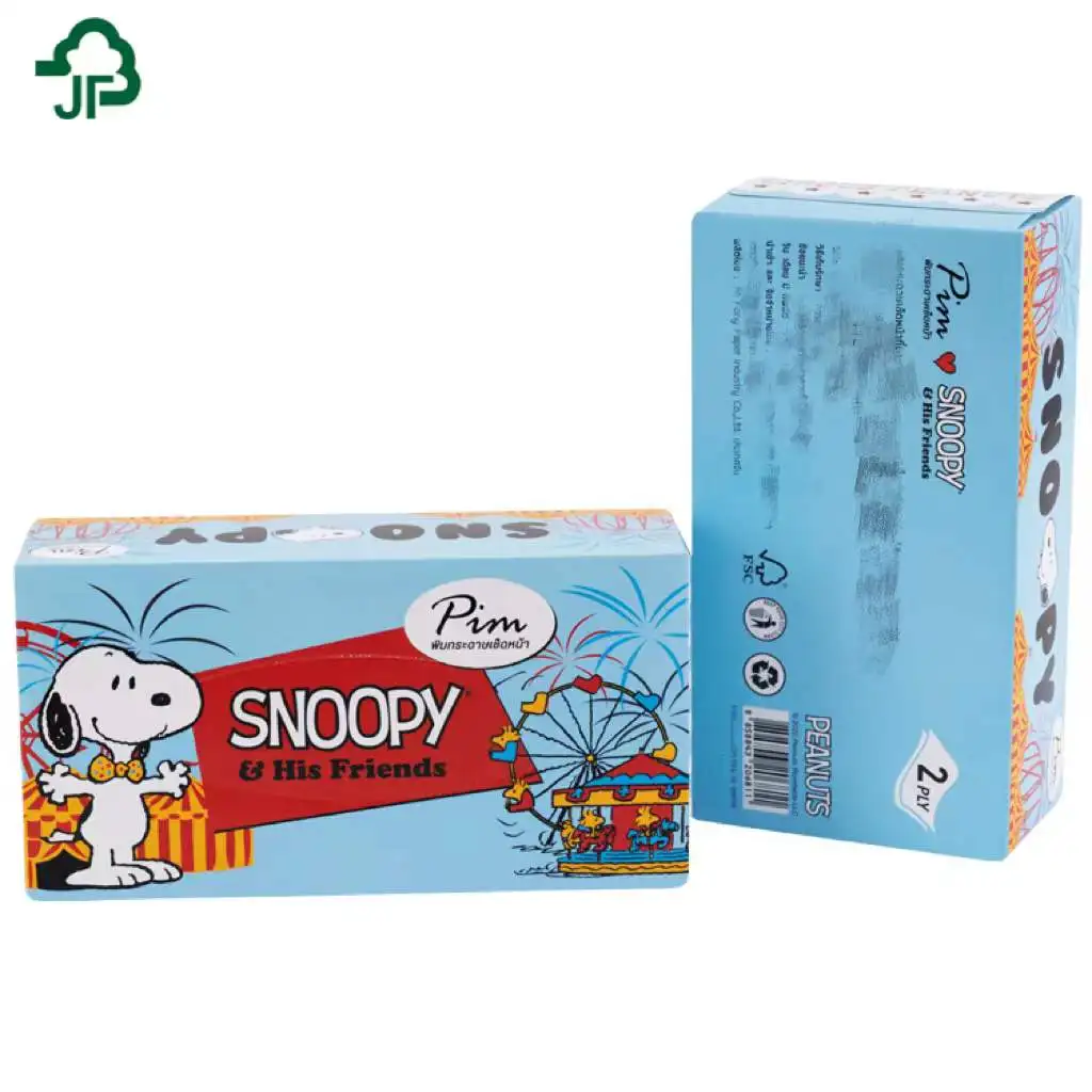 Factory Direct Sale OEM 2ply Cheap Soft Promotional Rectangle Cube Box Facial Tissue
