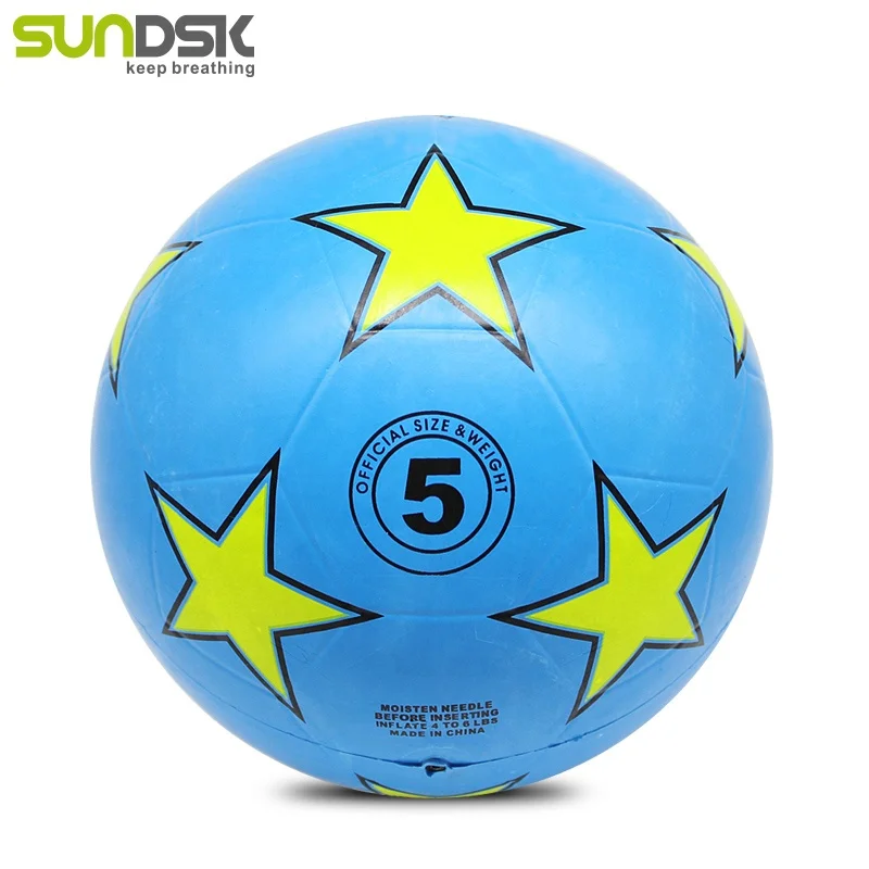 Good quality cheap size 5 soccer ball rubber football for sale