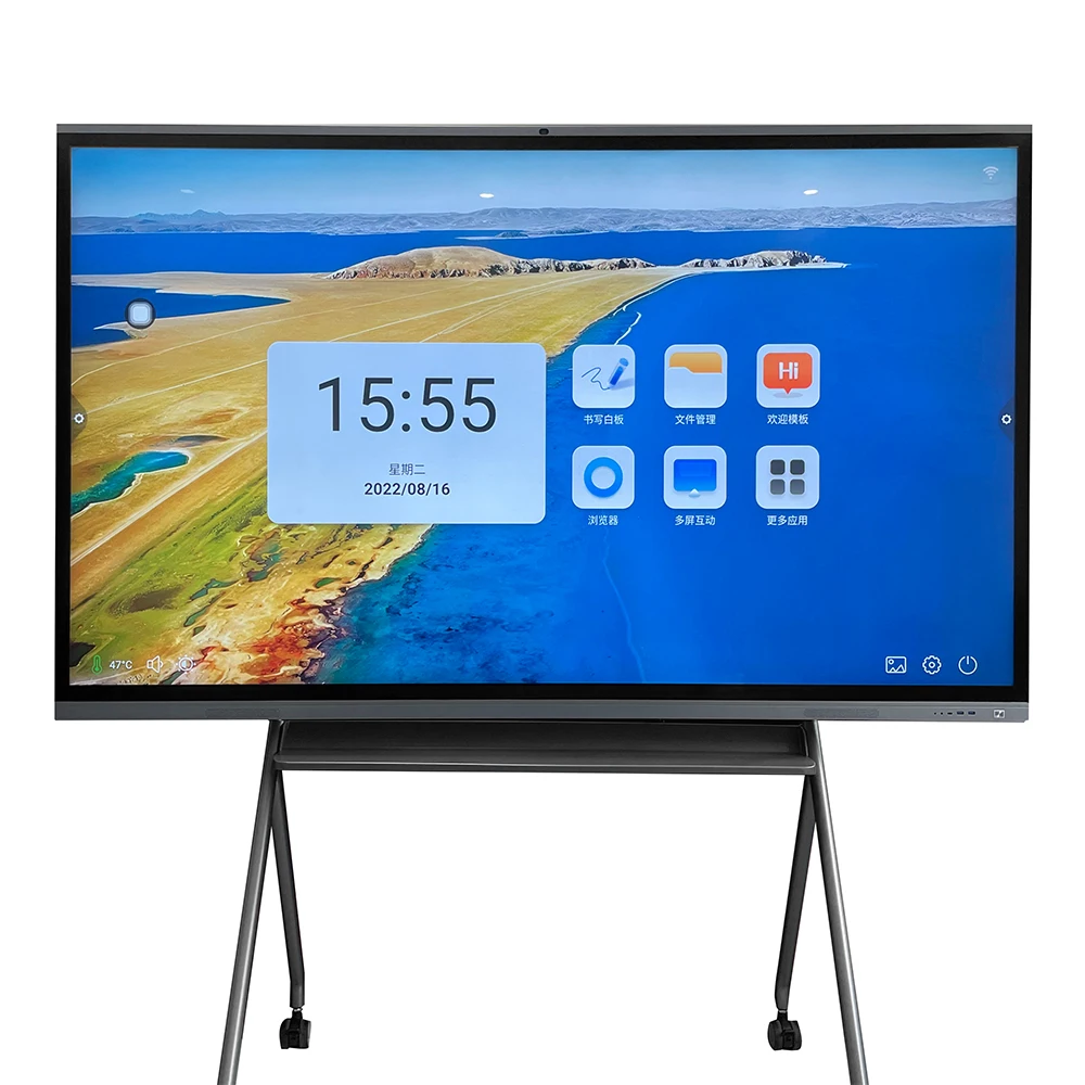 55/65/75/85inch finger multi touch whiteboard  smart LCD display meeting room electronic digital interactive smart white board