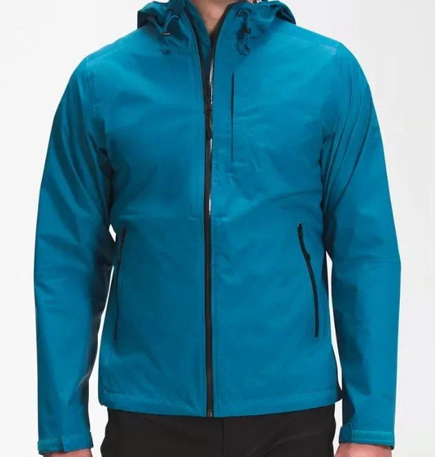 Outdoor Colourful Durable Water Repellent Men Jacket with Adjustable Cap