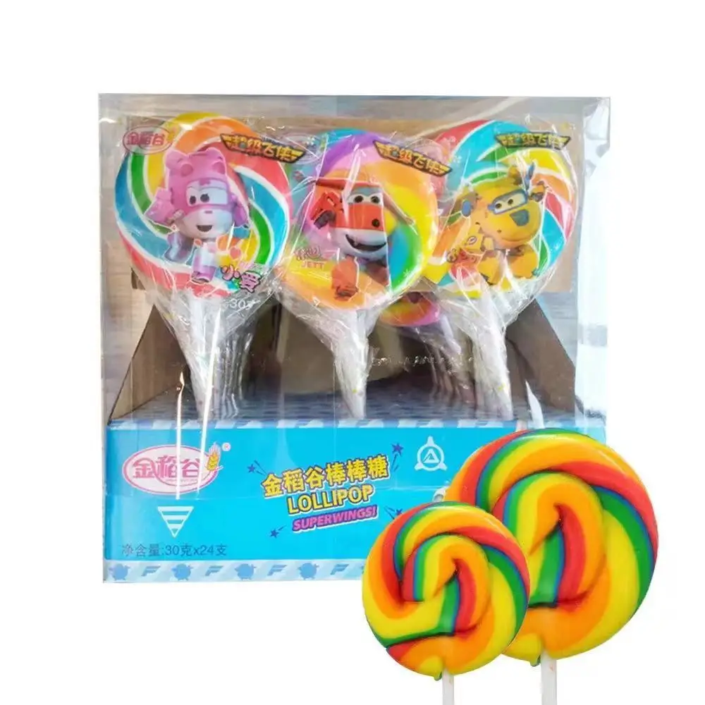  Super flying man lollipop shape lovely toy lollipops candy for