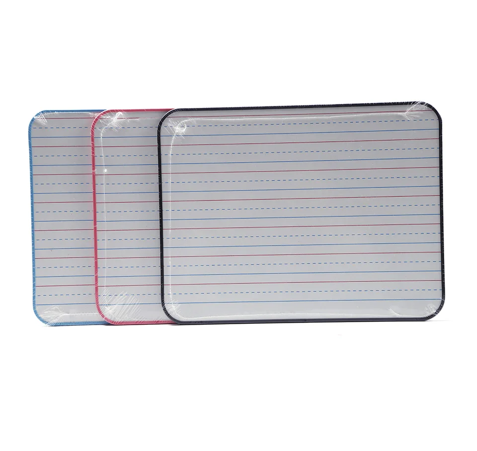 Double Side MDF Material Dry Erase Lapboards A4 Whiteboard With Plastic Frame For Kids