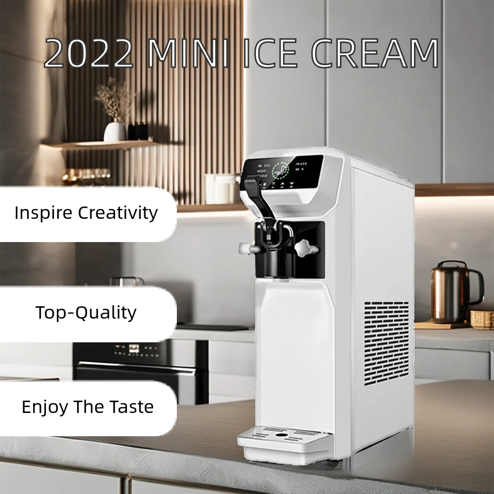 2022 Commercial Soft Ice Cream Machine Mini Maker Factory Direct with Free Spare Parts Multifunctional Milk Water Ingredients