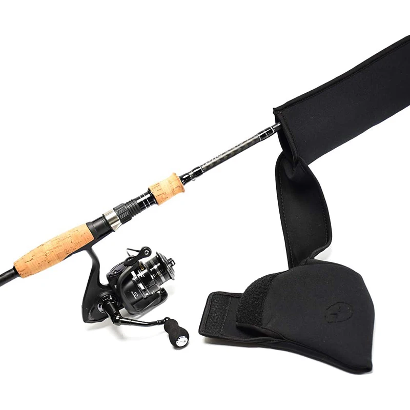 Лидер продаж, многоцветные прочные плетеные сетчатые Защитные чехлы для удочек, чехлы для удочек из неопрена