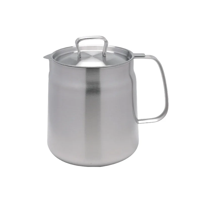 Large Capacity 304 stainless steel oil pot large capacity filter oil pot with filter screen fry oil pan storage tank filter cup