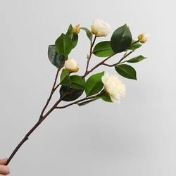High quality artificial flowers wedding decoration wholesale flowers artificial camellia centerpiece flower for home decoration