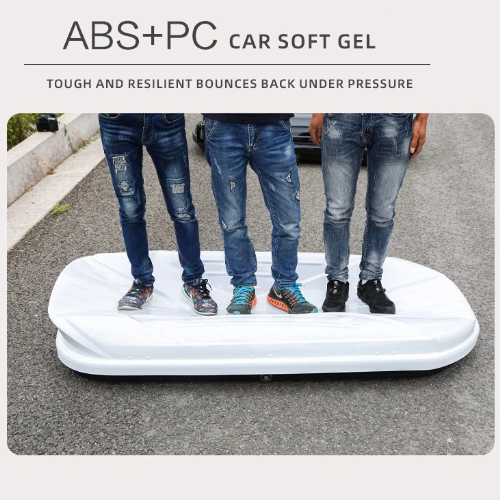 Sports-Style ABS Waterproof Hitch-Mounted Roof Boxes 480L Capacity Car Roof Top Cargo Luggage Rack Storage Carrier Box