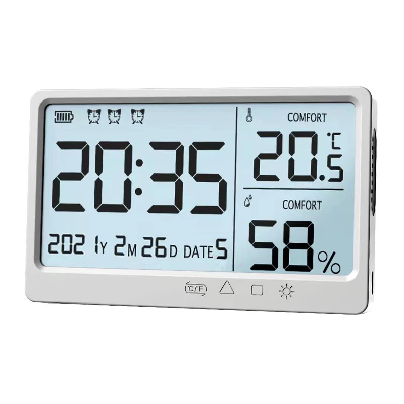 Точная настенная подвесная метеостанция с цифровым дисплеем, бытовые термометры, измеритель влажности и температуры, датчик влажности