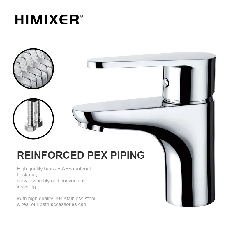 HIMIXER small MOQ CUPC single handle toilet faucet wall mounted brass basin faucets
