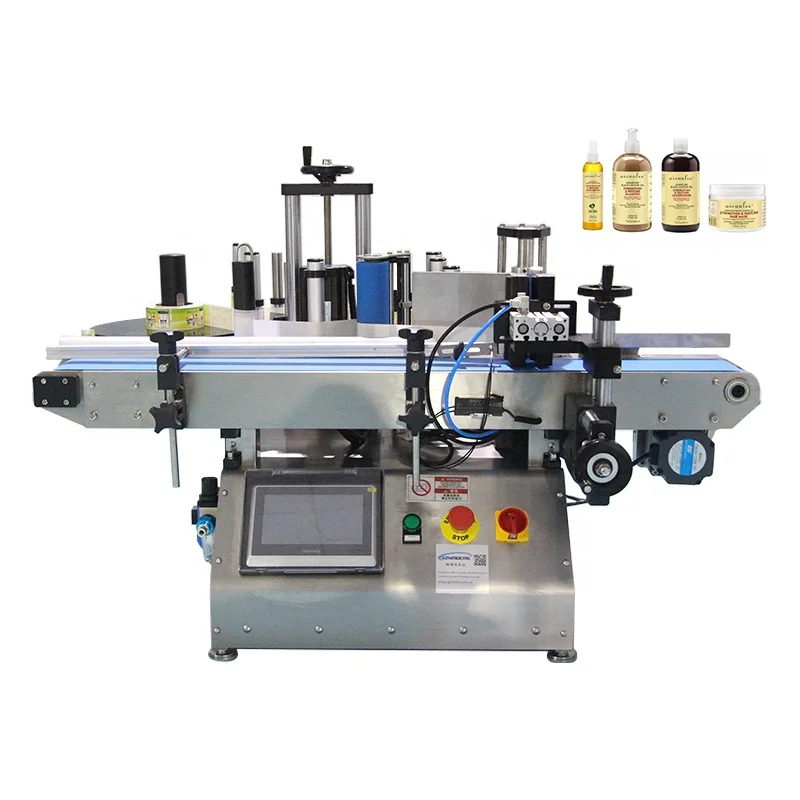 Auto Table Top Round Bottle Labeling Machine For Single Side And Double Side Round Bottle Labeling