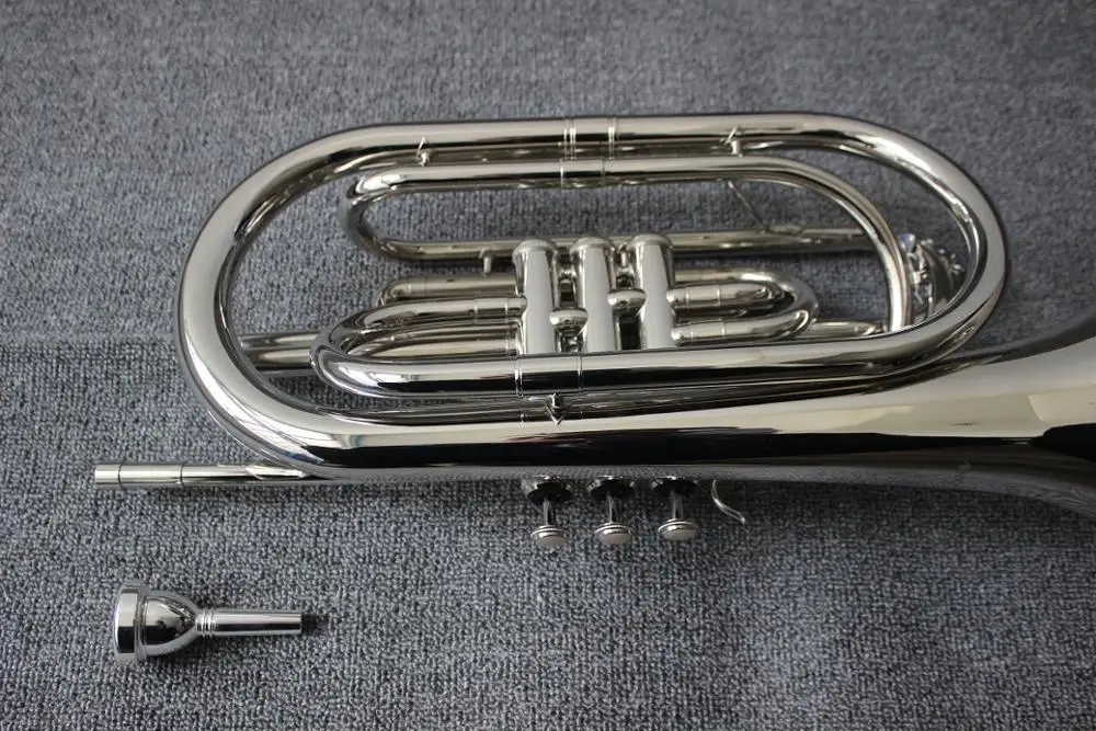 Weifang Rebon Nickel Silver Bb key Marching Trombone in Nice Sound