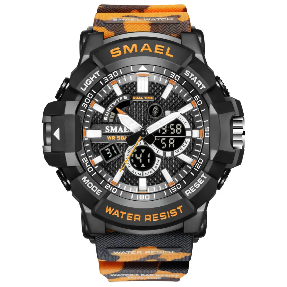 2021 new SMAEL 1809  camouflage others outdoor sport waterproof military watches mens tactical wholesale