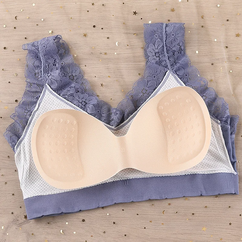 Seamless Bra Lace Tube Top Underwear Wire Free Bra