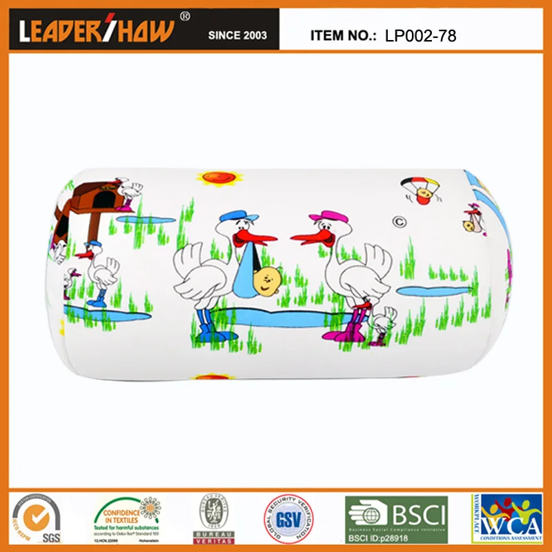 Wholesale Tube Shape Sleeping Pillow Micro Beads Stuffed Roll Travel Polystyrene Foam Pillow