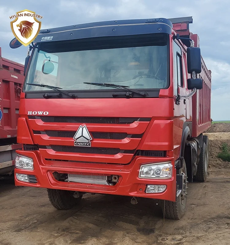 Подержанный самосвал HOWO с 10 колесами 375 336 6x4 LHD RHD для продажи