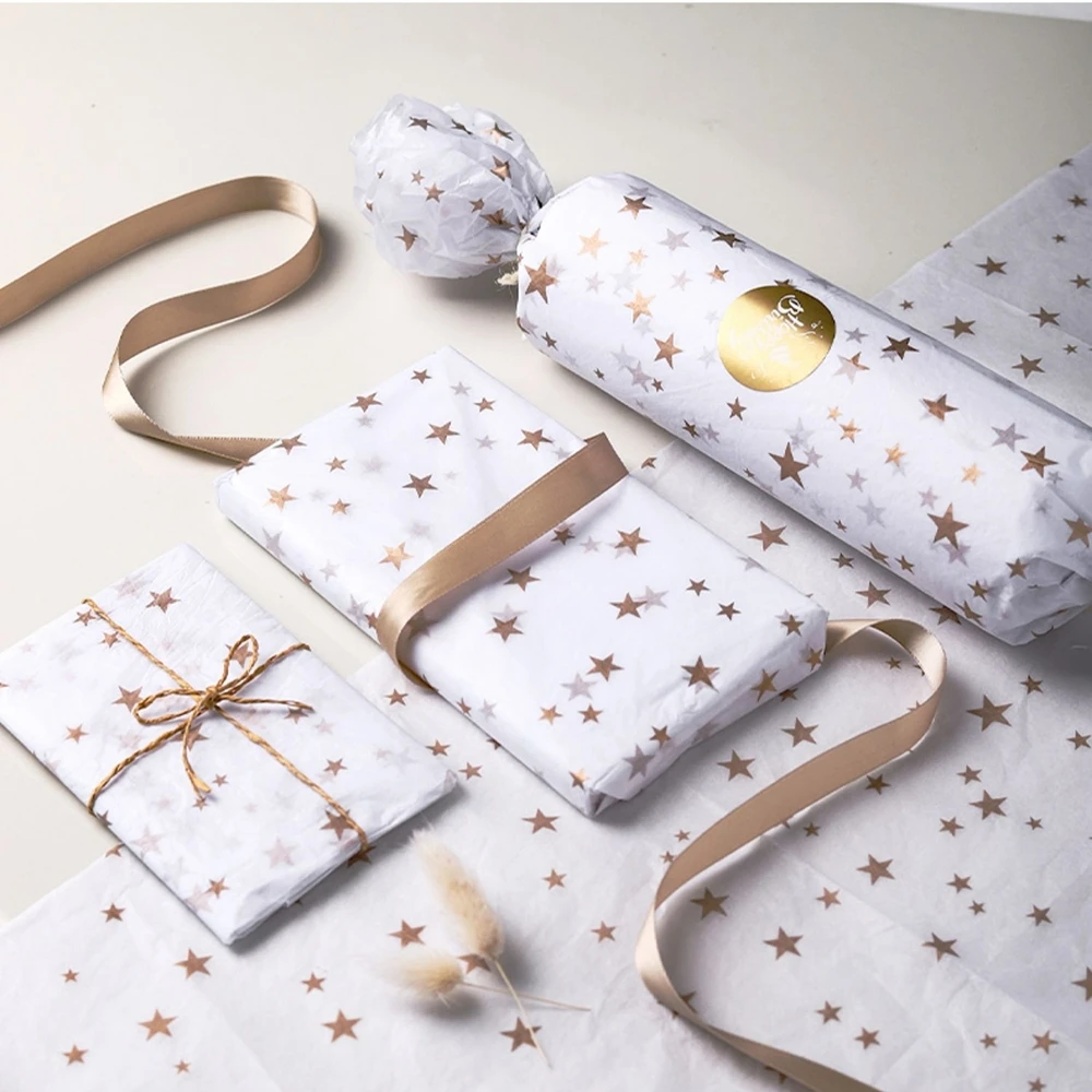  2021 custom logo High Quality Clothing packaging Flower Christmas Gift Printed Wrapping Tissue