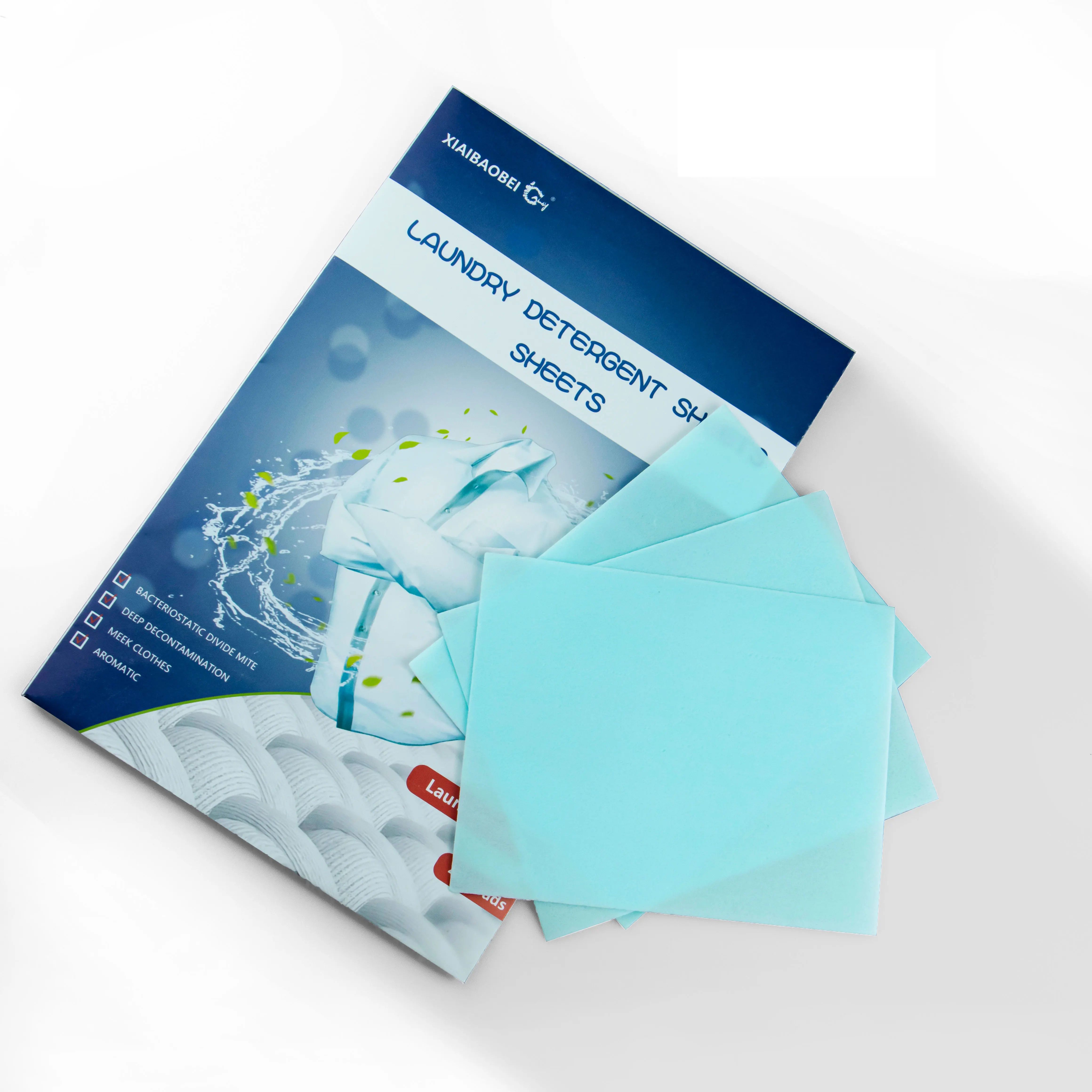 Free Sample Eco-friendly Laundry Detergent Sheets Clothes Laundry Sheets