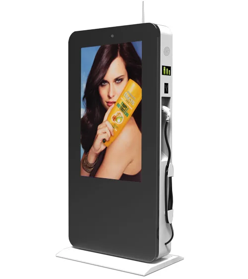 Outdoor 55-inch HD Digital Signage EV Charging Totem