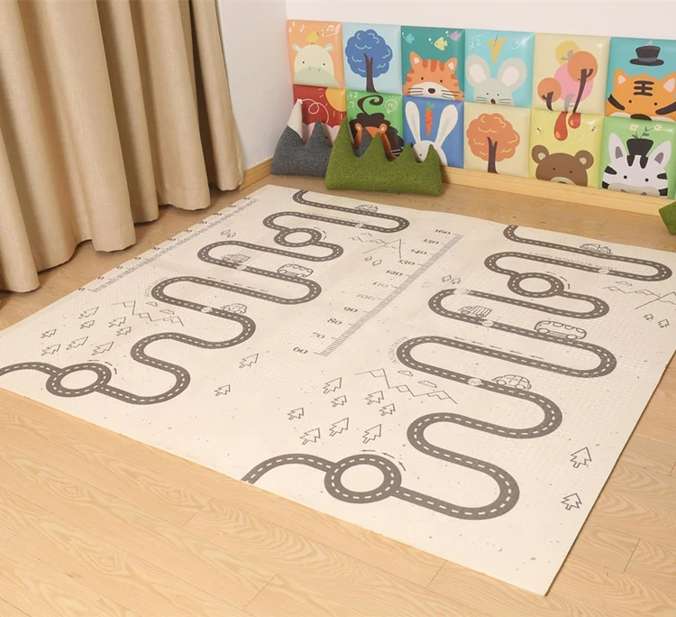 
Hot selling alpaca design non toxic xpe foam folding baby play mat manufacturer EN71 