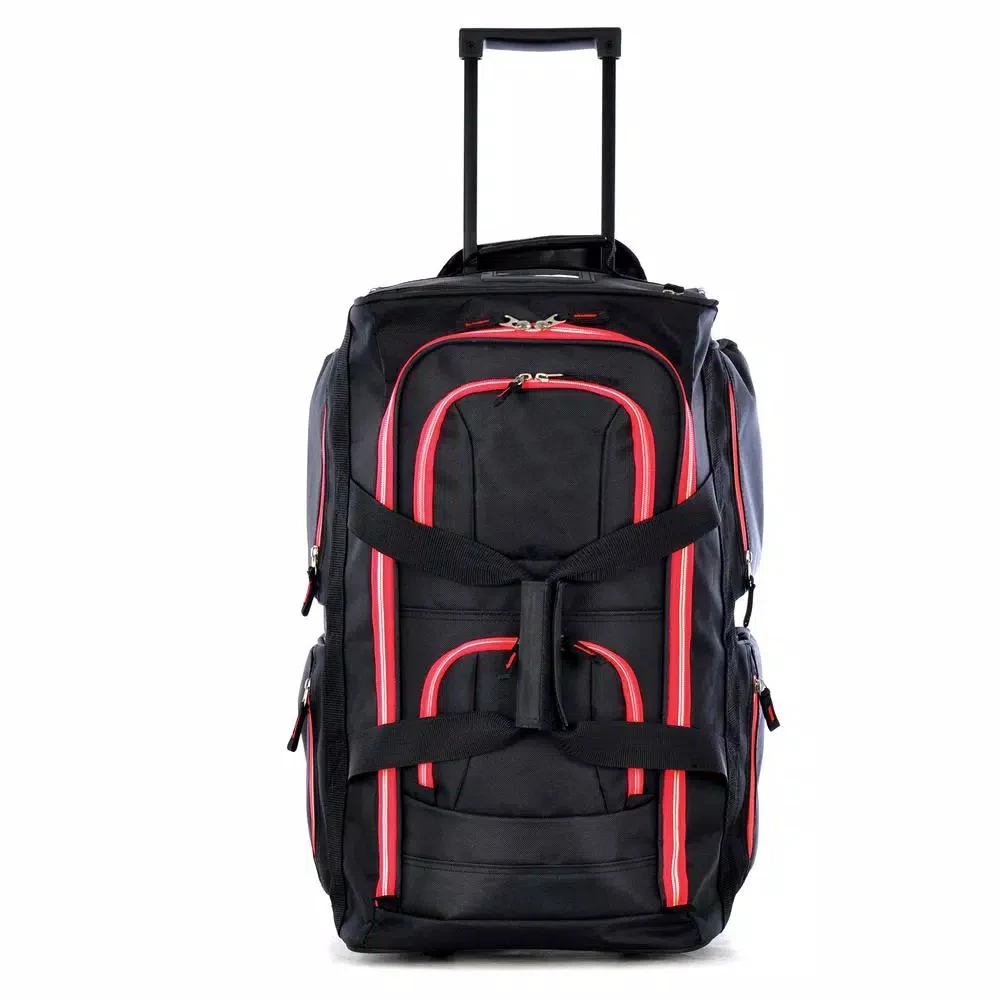 
Expandable trolley bag rolling duffel spinner luggage travel bag sport duffle bag with wheels 